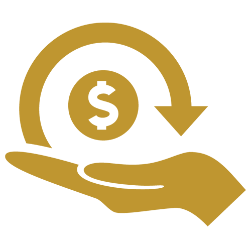 Phone icon with dollar sign on the screen showing Wifi capabilities.