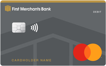 Graphic of First Merchants Bank Business Debit Card