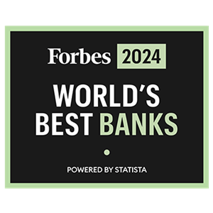 Forbes Worlds Best Banks 2024 Logo Forbes Worlds Best Banks 2024 Logo