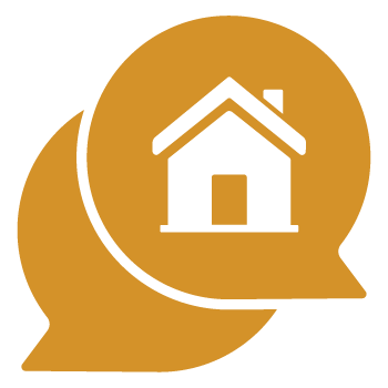 Talking Bubbles with a Home in One Icon