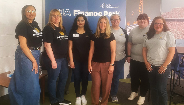 First Merchants Bank Team Members Group Shot 7