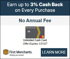 Click here for a First Merchants Credit Card Offer