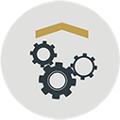 First Merchants Gears Icon First Merchants Gears Icon