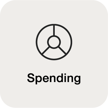 First Merchants Personal Finance Spending Icon