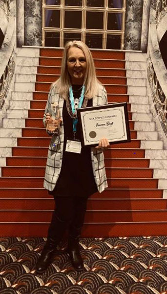Janene Groft Gold Shield Awards Winner